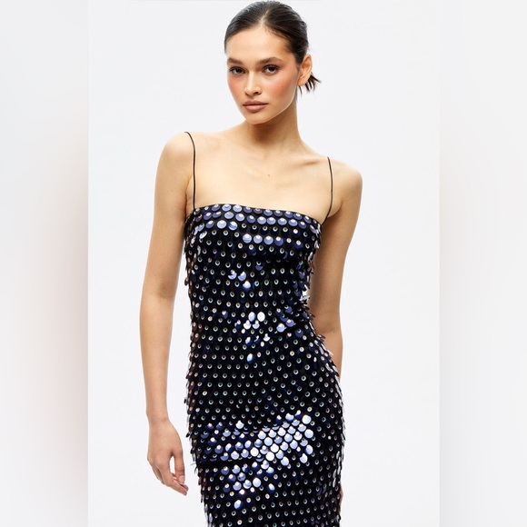 NWT New Arrivals by Ilkyaz Ozel Phoenix Sequin Maxi Gown Dress Paris Minuet - Picture 8 of 17